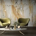 LaFaenza türkiye koleksiyonu ile tasarlanmış modern mermer desenli salon zemini.