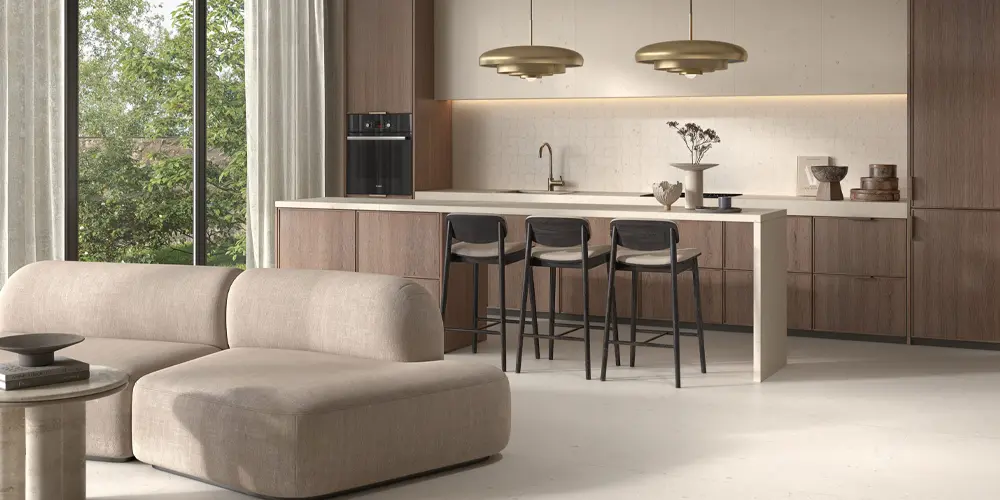 Lafaenza Türkiye distribütörü B4 Yapı showroom seramik teşhiri.