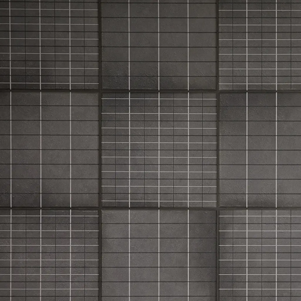 Minimalist dokulu Mutina Pico serisi banyo duvar seramiği